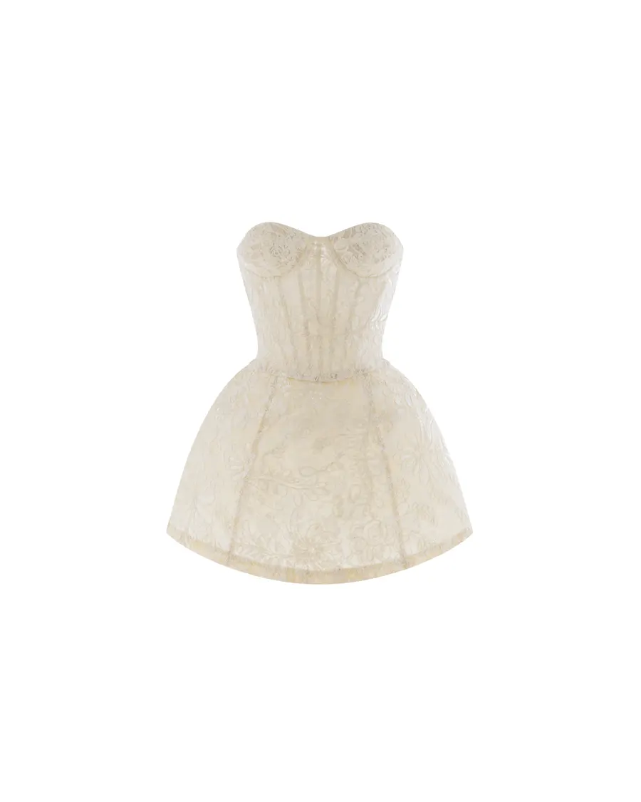 Aurelia Lace Bubble Corset Dress (Pre-Order 14 Days) — original MOLLYNISTA photograph 1